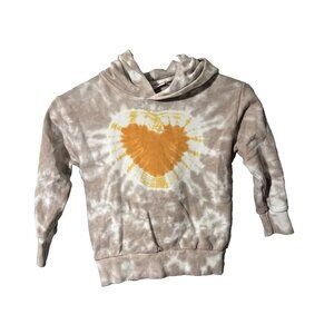 Molo Follow Your Heart Tie Dye Hoodie Size 110 or 5T